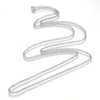 Iron Rolo Chains Necklace Making LS-MAK-R015-75cm-P-1