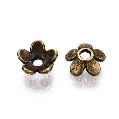 Tibetan Style Alloy Bead Caps MLF1225Y-NF-1