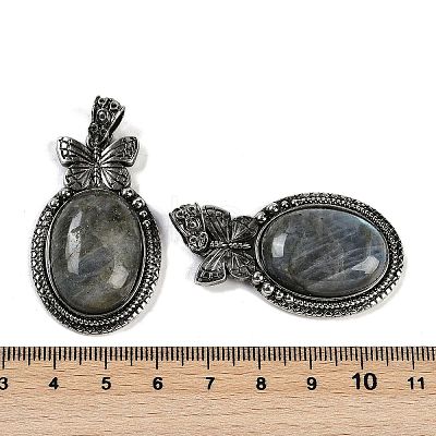 Natural Labradorite Pendants G-I370-09AS-10-1
