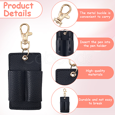 3Pcs PU Keychains KEYC-CL0001-49C-1
