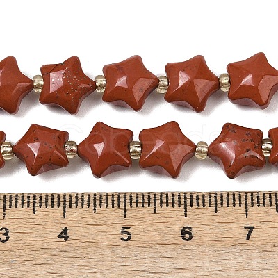 Natural Red Jasper Beads Strands G-Z080-A18-10mm-1