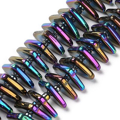Electroplate Glass Beads Strands GLAA-K061-04A-FB02-1
