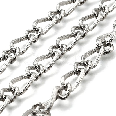 304 Stainless Steel Twisted Curb Link Chains CHS-A016-12P-A-1