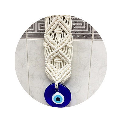 Cotton Cord Macrame Woven Wall Hanging LS-EVIL-PW0002-19-1