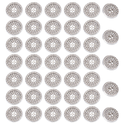 40Pcs 4-Hole Alloy Rhinestone Buttons BUTT-HY0001-24-1