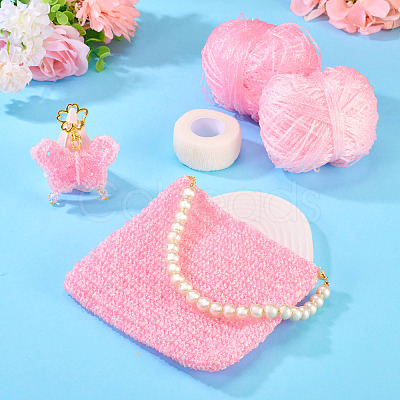 2 Skeins Polyester Yarn DIY-MB0003-08-1
