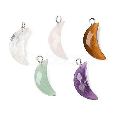 Natural Mixed Gemstone Pendants G-L614-D05-P-1
