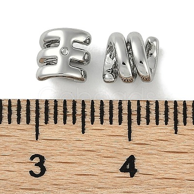 Brass Micro Pave Cubic Zirconia Beads KK-P283-12P-1