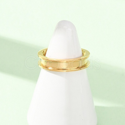304 Stainless Steel Cuff Open Rings SA-CBACA70-01B-G-1