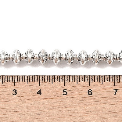 Tibetan Style Bicone Alloy Bead Strands TIBEB-O007-14-RS-1