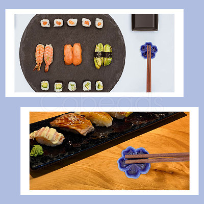 Porcelain Chopstick Stand AJEW-WH0031-86D-1