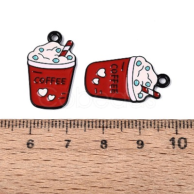 Baking Paint Alloy Enamel Pendants PALLOY-T093-14-1