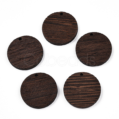 Natural Wenge Wood Pendants WOOD-T023-29D-01-1