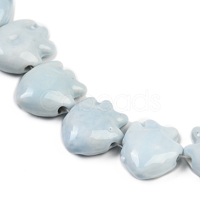 Handmade Porcelain Beads Strands PORC-C007-01A-1