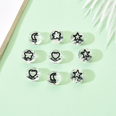 Transparent Acrylic Beads TACR-YW0001-12B-1