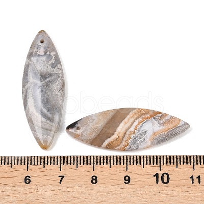 Natural Mexican Agate Pendants G-K381-18-1