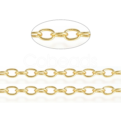 3.28 Feet Brass Cable Chains X-CHC-G007-05G-1