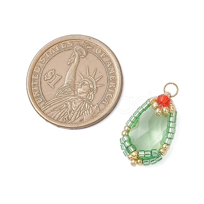 Glass Pendants PALLOY-MZ00961-01-1