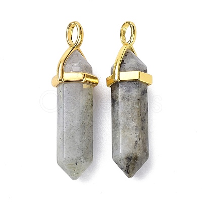 Natural Labradorite Pointed Pendants G-G025-01G-38-1