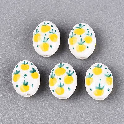 Handmade Porcelain Beads PORC-N012-14B-01-1