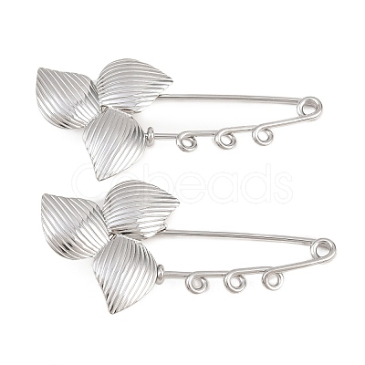 Trillium 304 Stainless Steel Safety Pins Brooch Findings SA-CBA098D-14C-P03-1