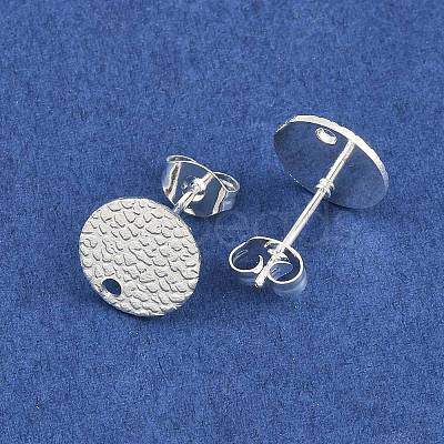 304 Stainless Steel Stud Earring Findings STAS-O119-15A-S-1