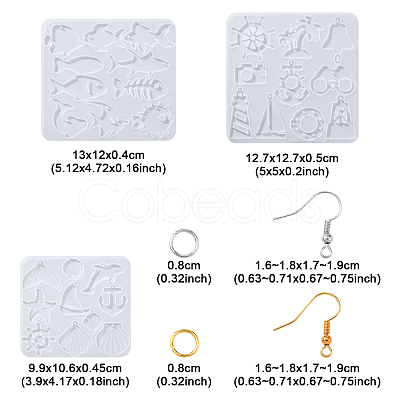 DIY Dangle Earring Making Kits DIY-FS0008-26-1