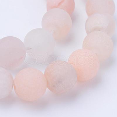 Natural Pink Aventurine Beads Strands X-G-Q462-6mm-13-1