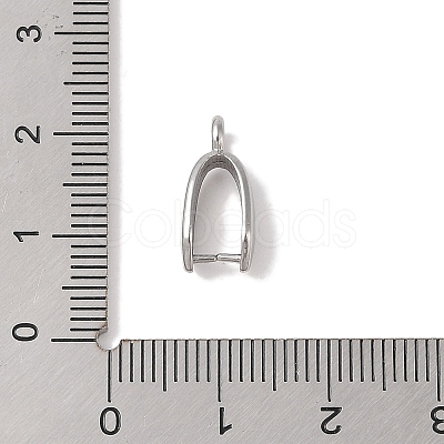 Non-Tarnish 304 Stainless Steel Ice Pick Pinch Bails STAS-Z058-01P-06-1