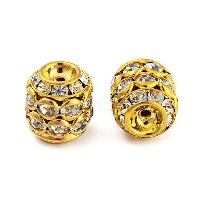 Brass Rhinestone Beads RB-F035-03G-1