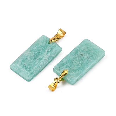 Natural Amazonite Faceted Pendants G-L623-03G-04-1