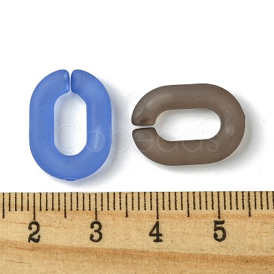 Transparent Frosted Acrylic Linking Rings OACR-B017-04A-1
