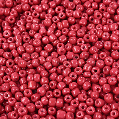Baking Paint Glass Seed Beads SEED-S002-K5-1