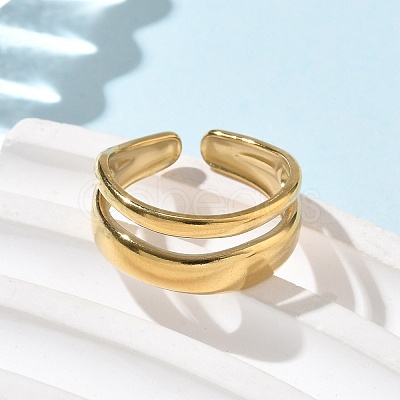 304 Stainless Steel Cuff Rings RJEW-P150-14G-1