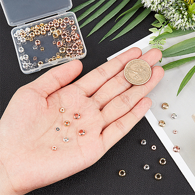 Brass Flat Round Spacer Beads KK-PH0035-81-1