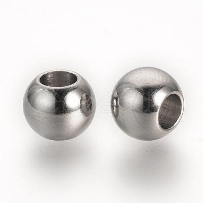 Tarnish Resistant 304 Stainless Steel European Beads STAS-R071-39-1