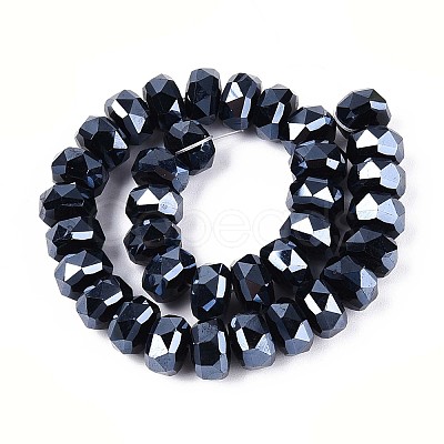 Electroplate Glass Beads Strands EGLA-N022-04A-A02-1