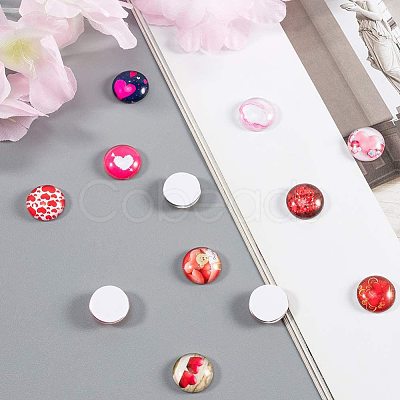 Flatback Glass Cabochons for DIY Projects GGLA-PH0005-12mm-06A-1