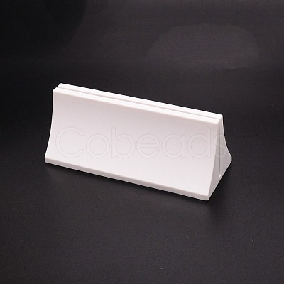 Triangle Plastic Card Holders DJEW-WH0050-17-1