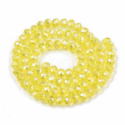 Electroplate Glass Beads Strands LS-EGLA-A034-T6mm-B21-1