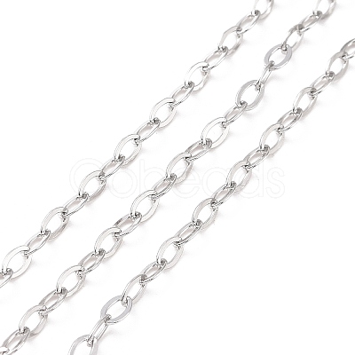Tarnish Resistant 304 Stainless Steel Cable Chains CHS-C002-03P-04-1