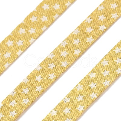 5M Cotton Linen Strar Printed Ribon OCOR-K008-01A-01-1