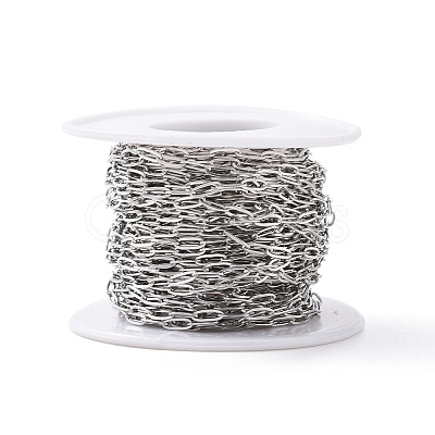 Tarnish Resistant 304 Stainless Steel Cable Chains CHS-C002-03P-06-1