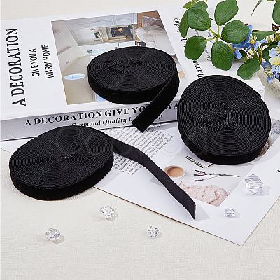 Single Face Velvet Ribbon SRIB-WH0025-01B-1