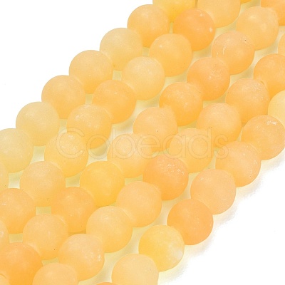 Natural Yellow Calcite Beads Strands GG-CBAA3AB-01-6mm-1