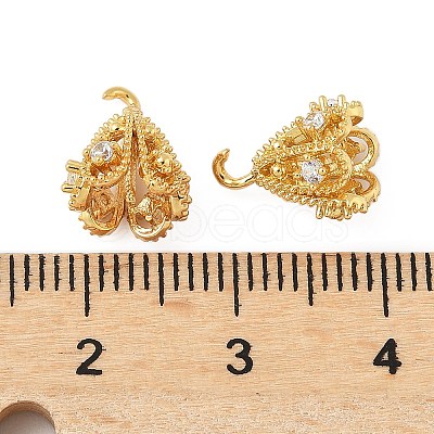 Brass Micro Pave Cubic Zirconia Peg Bails KK-V015-31G-01-1