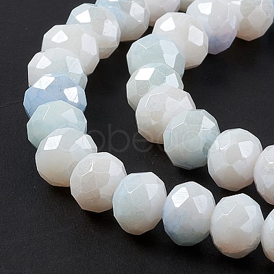 Ombre Effect Dyed Glass Beads Strands GLAA-C023-02A-1