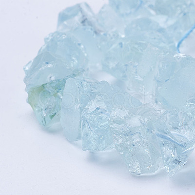 Synthetic Aquamarine Bead Strands G-P254-A01-1