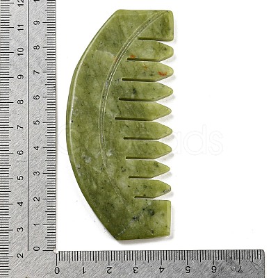 Natural Xiuyan Jade Massage Combs LS-AJEW-K045-01A-1