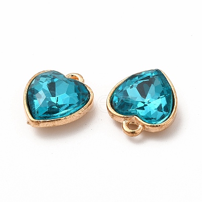 Faceted Glass Rhinestone Pendants GLAA-I051-B21-1